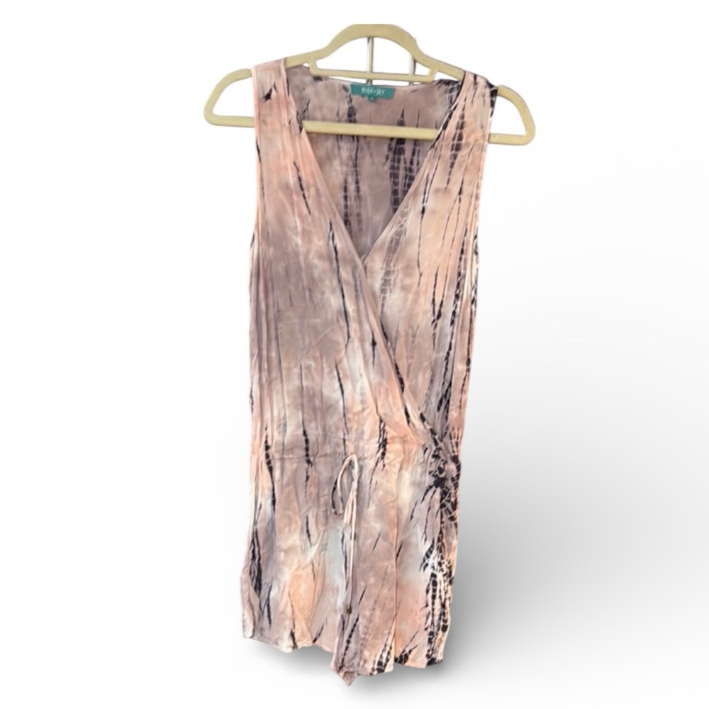 River & Sky sleeveless Tie Dye Boho Romper multicolor Size XS